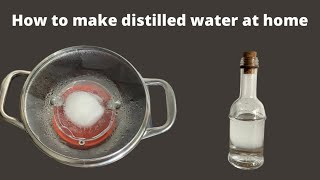 How to make distilled water at home  very simple and easy shorts [upl. by Aunson]