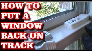 How To Put A Window Back In Track [upl. by Oina]