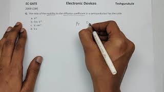 EC GATE 2009 1M  Einstein Relation [upl. by Henigman]