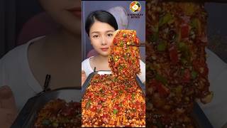 Spicy Noodles amp Chilis Feast 🌶️🍜 ASMR with Chinese Lady Eating [upl. by Lipscomb214]