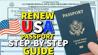 How To Renew US Passport 2024 🇺🇸♻️ [upl. by Kurtzig]