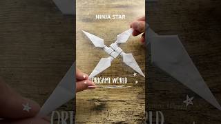 HOW TO MAKE NINJA STAR ORIGAMI SHURIKEN TUTORIAL  PAPER NINJA WEAPON STAR CRAFTING INSTRUCTIONS ART [upl. by Mulac]