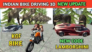 New Update Cheat Code KGF Bike  Lamborghini  Funny Gameplay Indian Bikes Driving 3d 🤣🤣 [upl. by Jeffers438]