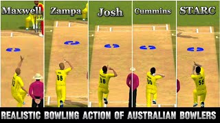 New Realistic Bowling Action Of Australian Bowlers in T20 WC 2024  RC24  PK GAMING WORLD [upl. by Anastasia]