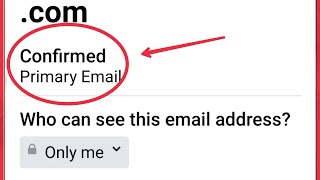Facebook  How To Remove Primary Email In Facebook [upl. by Armin]