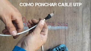 Como ponchar cable UTP [upl. by Ettevroc]