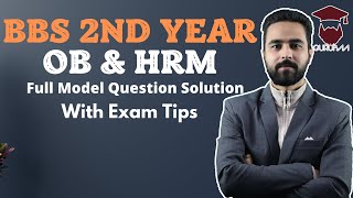 OB and HRM Model Question Solution  BBS 2nd Year – Gurubaa [upl. by Fabio]