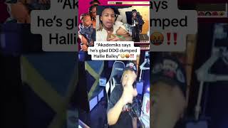 Akademiks says he’s happy that DDG broke up with Halle Bailey [upl. by Ecnahs806]