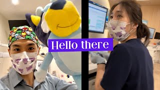 Saying hi to coworkers with a celebrity stuffed animal Beam City Dental [upl. by Leunas27]