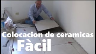 Cómo instalar PISO CERÁMICO colocacion de ceramicas con niveladores [upl. by Arem]