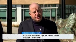 Gov Jared Polis applauds more wildfire mitigation forest management grants for Colorado [upl. by Socem709]