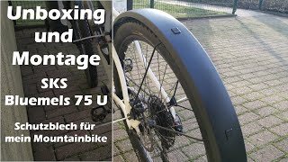 SKS Bluemels 75 U Unboxing und Montage  MTB XC  Unboxing  Produktpräsentation  16012020 [upl. by Armalla]