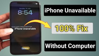 How To Fix Any iPhone Unavailable Without Computer  iPhone Unavailable Fixed [upl. by Nealey]