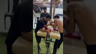 Treinando o braço esquerdo 🔥🦾 armwrestling [upl. by Nyhagen]