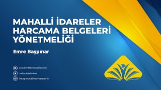 Mahalli İdareler Harcama Belgeleri Yönetmeliği [upl. by Adianez]