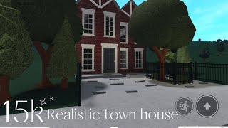 Bloxburg realistic town house 15k [upl. by Galasyn]