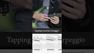 Tapping Quartal Arpeggio shorts [upl. by Akli361]