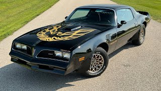 BARRETT JACKSON LOT 637 11K Mile 1977 Pontiac Trans Am Auto [upl. by Neumeyer]