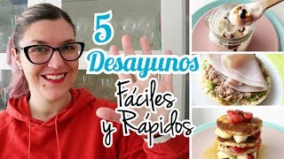 DESAYUNOS FÁCILES Y RÁPIDOS  Menú Semanal Económico [upl. by Winnick]