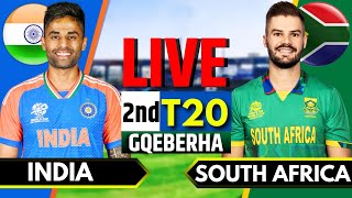 India vs South Africa 2nd T20  Live Cricket Match Today  IND vs SA Live Match Today  IND Batting [upl. by Tiemroth]