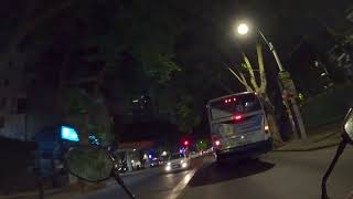 Ночной Монтевидео после выборов  Montevideo nocturno después de las elecciones moto tour [upl. by Tristis669]