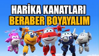 HARİKA KANATLAR  Harika Kanatlar Boyama Sayfası  JET Nasıl çizilir ve boyanır [upl. by Hazrit]