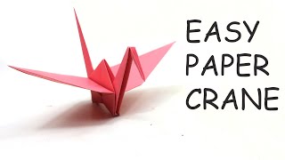 How To Make a Paper Crane  Origami Crane Easy  Step by Step Tutorial [upl. by Relyuhcs]