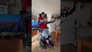 Standing Power Chair quadriplegic spinalcordinjuryrecovery spinalcordinjury [upl. by Publias]