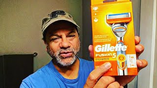 Gillette Fusion5 POWER 🪒 amp Pacific Shaving Co cork handle shave brush average guy tested APPROVED [upl. by Mimi]