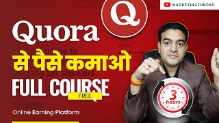 Quora Complete Course in Hindi  Learn How to Use Quora and Earn Money Online quora [upl. by Ettelloc]