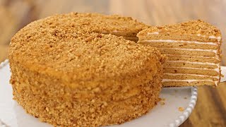 Medovik  Russian Honey Cake Recipe [upl. by Auria960]