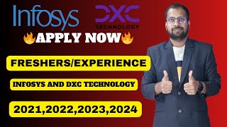 INFOSYS AND DXC TECHNOLOGY Hiring Any Batch and Branch Can Apply Opportunity For Freshers [upl. by Annaoi]