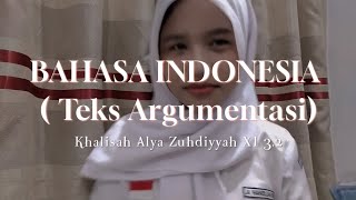 Teks Argumentasi  Khalisah alya [upl. by Sigrid]