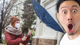 Fulton Umbrella vs CycloneStrength Winds – The Ultimate Test of Umbrella Strength [upl. by Hoppe]