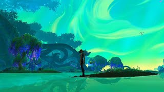 Emerald Dream Flourescent Elven Forest Sanctuary  Nature Sounds amp Music  World of Warcraft Fishing [upl. by Dustman]