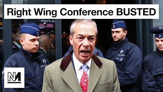 Farage SHUT DOWN By Brussels Police [upl. by Ariamo911]