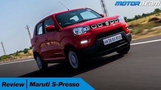 Maruti SPresso Review  Funky Small Car  MotorBeam [upl. by Cypro]