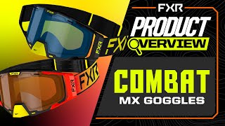 FXR COMBAT MX GOGGLE  PRODUCT OVERVIEW [upl. by Ymmor]