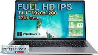 Fusion5 13th Gen 141quot Full HD Windows 11 Laptop 512GB M2 Review [upl. by Verena496]