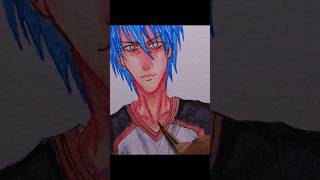 Kuroko Tetsuya Skin painting process  Watercolor Speedpaint  fanart animeart drawing [upl. by Godard]