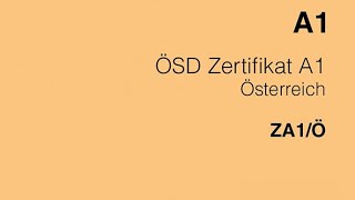 A1 ÖSD LesenHörenSchreiben und Sprechen إمتحان A1 كامل شامل مع شرح التنقيط و النجاح [upl. by Francis]