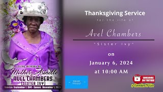 Thanksgiving Service for the life of Mother Arinelle Avel Chambers quotSister Ivyquot [upl. by Rilda]