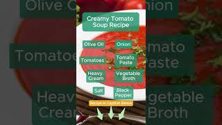 Creamy tomato soup Recipe [upl. by Mikael]