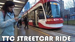 TTC 511 Streetcar Ride from Bathurst Station to Bastion Street [upl. by Obmar]