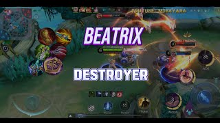 Beatrix Destroyer  Mobile Legends Bang Bang Season34 [upl. by Connolly505]