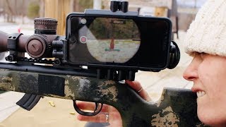 SIDESHOT cell phone mount for rifle opticscope [upl. by Anerehs]