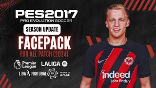 PES 2017  New Mini FacePacK For All Patch  UPDATE 2024  Download [upl. by Delanty]