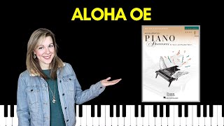 Aloha Oe Accelerated Piano Adventures Level 1 Lesson [upl. by Oyr877]