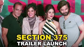 Section 375 Trailer Launch Complete Event  Akshaye Khanna Richa Chadha  Ajay Bahl [upl. by Aiciruam85]