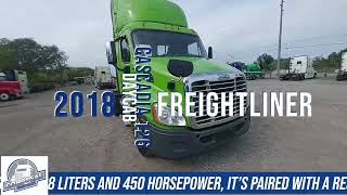 2018 Freightliner Cascadia 126 Day Cab 5053 S [upl. by Anaeerb151]